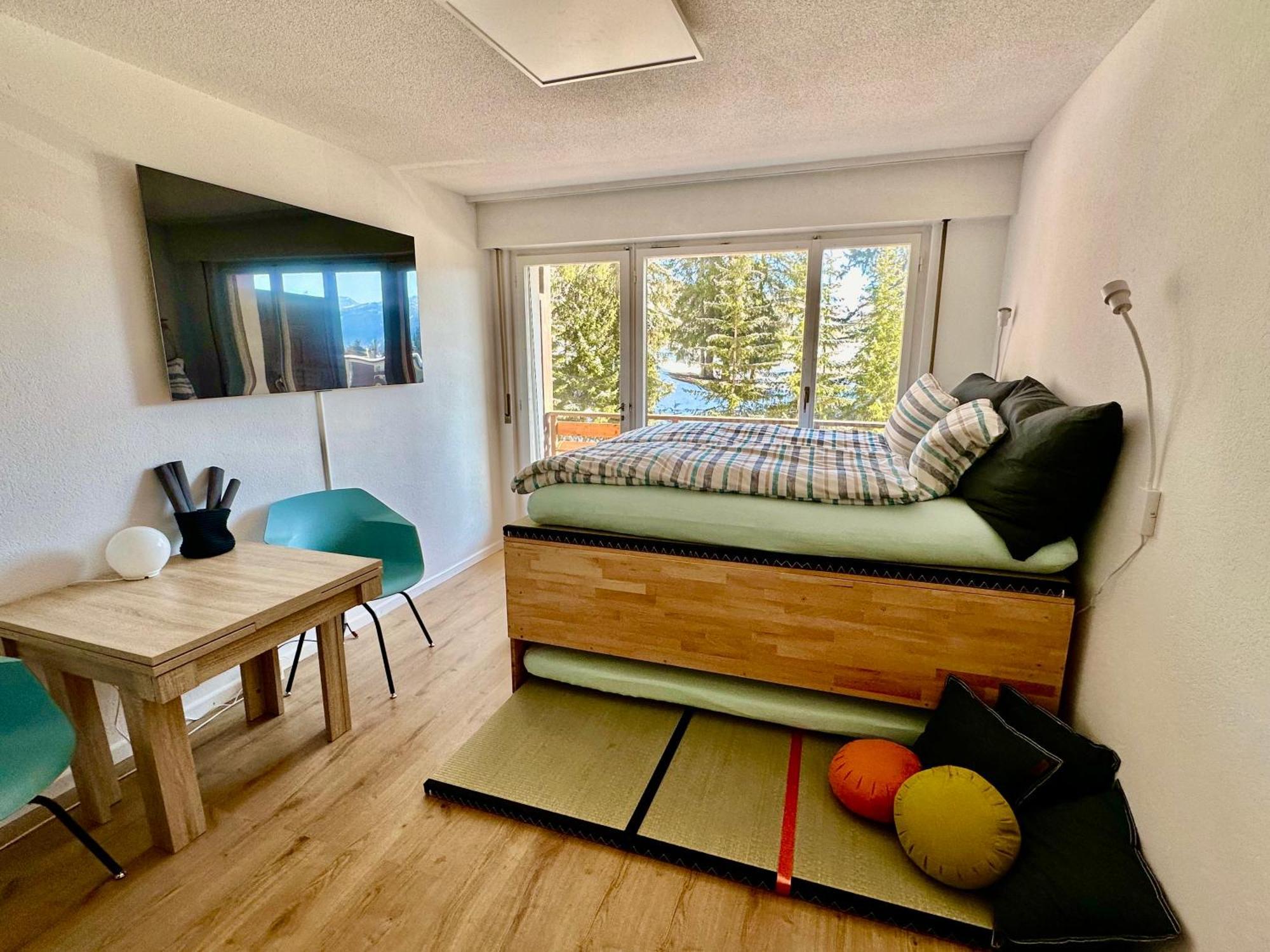 Studio Serenity, 4 Min Walk To Center! Crans-Montana Zewnętrze zdjęcie